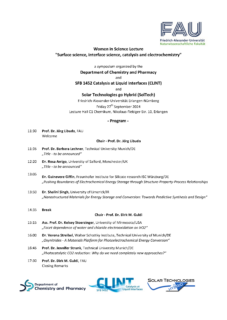 Zum Artikel "Einladung zum Symposium „Surface science, interface science, catalysis and electrochemistry“ am 27.09.2024"